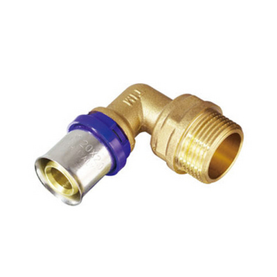 Угол с НАРУЖНОЙ резьбой НР Ø20х1/2" для металлопластиковых труб Tim F-L2002M