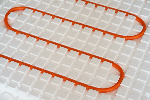 Мат для тёплого водяного пола с бобышками Тепол S=1 м2 без покрытия