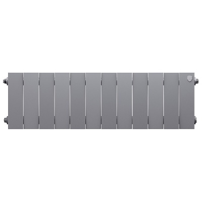 Радиаторы Royal Thermo PianoForte 200 Silver Satin биметаллические, серебристые боковое подключение