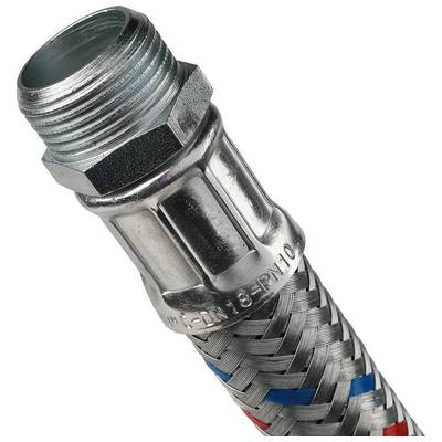 Гибкая подводка для воды 3/4" гайка-штуцер L=0,3 м сталь нержавеющая Stout SHF-0203-182020