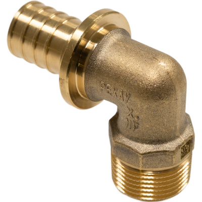 Угол переходной с наружной резьбой для труб из сшитого полиэтилена Рехау Rautitan MX DZR латунь