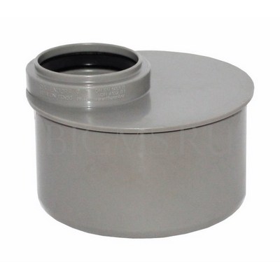 Переход для внутренней канализации Ø90х50 КОРОТКИЙ серый HT Ostendorf 114730