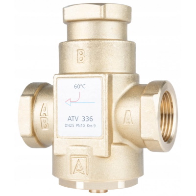 Термостатический антиконденсационный клапан ВВ 1" Тоткр.=60°С Kvs=9 м³/час Afriso ATV336 1633610