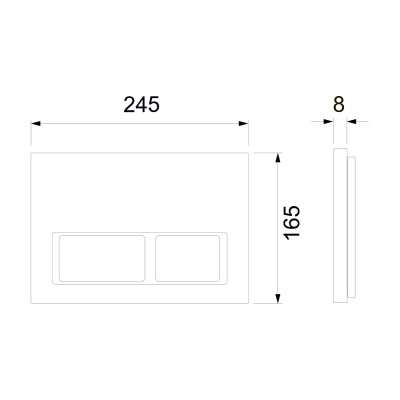 Инсталляция для унитаза Tece TECEspring Base 4 в 1 с панелью смыва TECEspring R Чёрная матовая S401104