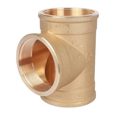 Тройник латунный внутренняя резьба Stout