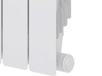 Радиаторы Royal Thermo Revolution Bimetall 350 биметаллические, белые боковое подключение