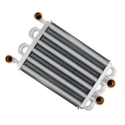 Теплообменник битермический для котлов 24 кВт Ariston, Immergas, Biasi, Unical, Roda, Baltgaz (65106300, BI1592100, 95263474, 1.024398), 65106300