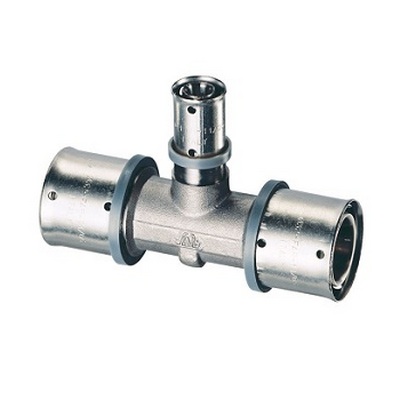 Тройник перех. 20(2,5)x16(2,25)x20(2,5) пресс Никель FAR