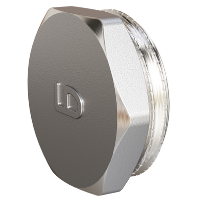 Заглушка (пробка) латунная с наружной резьбой никелированная LD Pride