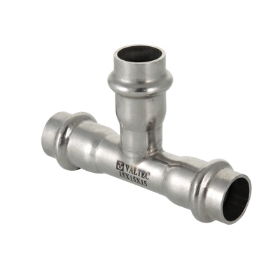Тройник переходной Ø15х12х15 (ПРЕСС-нержавейка) Valtec VTi.931.I.151215