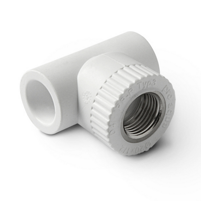 Тройник полипропиленовый с внутренней резьбой ВР Ø25х1/2"х25 (белый) Pro Aqua PA24012P