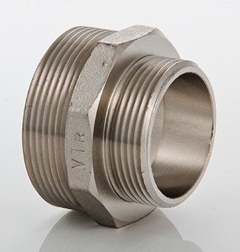 Ниппель переходной наружная резьба никелированный Valtec