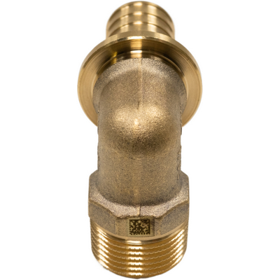 Угол переходной с наружной резьбой для труб из сшитого полиэтилена Рехау Rautitan MX DZR латунь