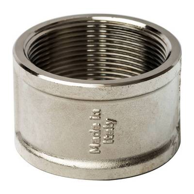 Муфта латунная внутренняя резьба никелированная Stout