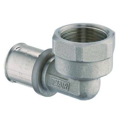 Угол комб. вн 32x1" пресс Никель FAR