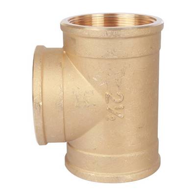 Тройник латунный внутренняя резьба Stout