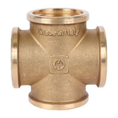 Крестовина латунная внутренняя резьба Stout