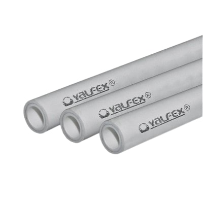 Труба полипропиленовая армированная алюминием Valfex PN25 серая ппр штанга 4м(цена за 1м)