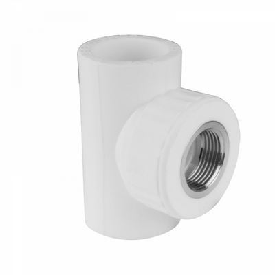 Тройник полипропиленовый с внутренней резьбой Valfex белый