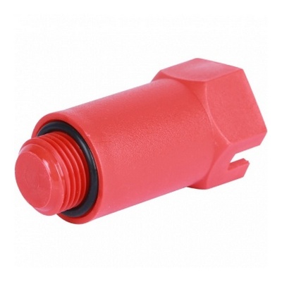 Пробка 1/2" длинная КРАСНАЯ Stout SFA-0035-200012