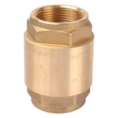 Обратный клапан с внутренней резьбой с металлическим затвором, латунь, Stout SVC-0001(11)
