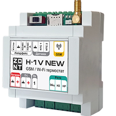 Термостат GSM и Wi-Fi для котлов ZONT H-1V New