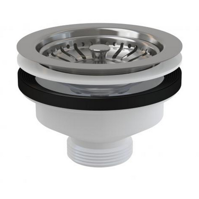 Выпуск для раковины 11/2" диаметр решётки 115 мм нержавейка Alcaplast A37