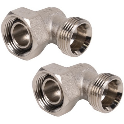 Набор нижнего подключения радиатора евроконус-евроконус 3/4" УГЛОВОЙ раздельный Royal Thermo НС-1353996