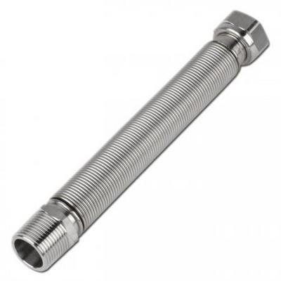 Подводка растягивающаяся 1" для воды гайка-штуцер 100-195 мм Tim C-H100-044MF