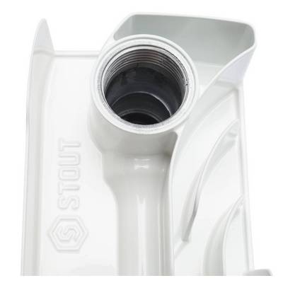 Радиатор отопления Stout Space 500 8 секций биметаллический секционный боковое подключение SRB-0310-050008