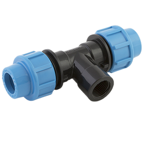 Тройник обжимной ВР Ø20х1/2" пластиковый для труб ПНД с внутренней резьбой Джилекс 9420