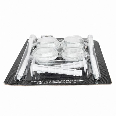Комплект пробок для монтажа радиаторов 1/2" Valfex с 2-мя кронштейнами, AD-1002 1/2