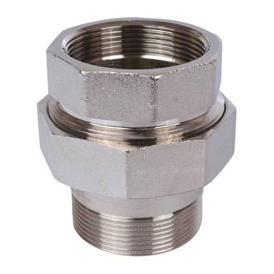 Американка латунная внутренняя/наружная резьба никелированная Stout