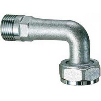 Угол с накидной гайкой внутренняя/наружная  резьба никель FAR