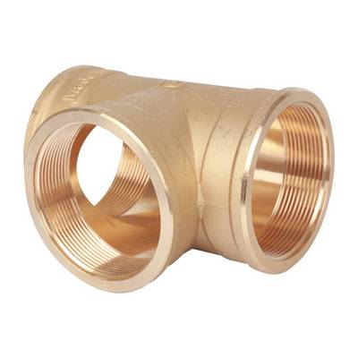 Тройник латунный внутренняя резьба Stout