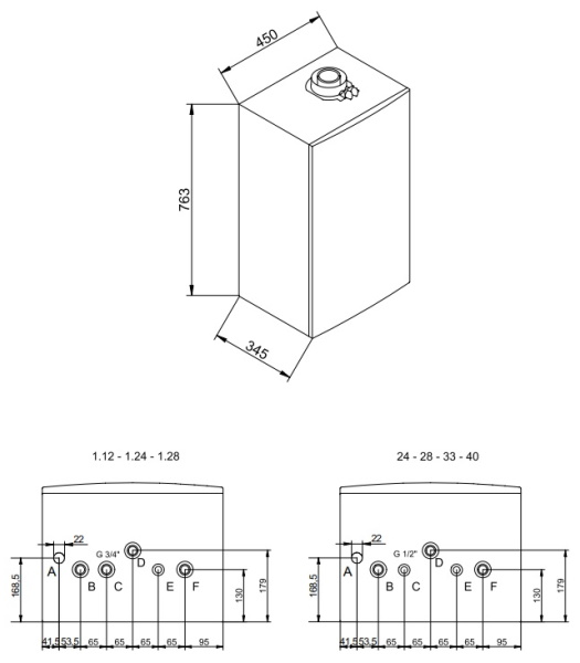 Котёл газовый конденсационный Baxi Luna Duo-tec E 28 кВт A7720026