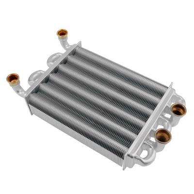 Теплообменник битермический для котлов 24 кВт Ariston, Immergas, Biasi, Unical, Roda, Baltgaz (65106300, BI1592100, 95263474, 1.024398), 65106300
