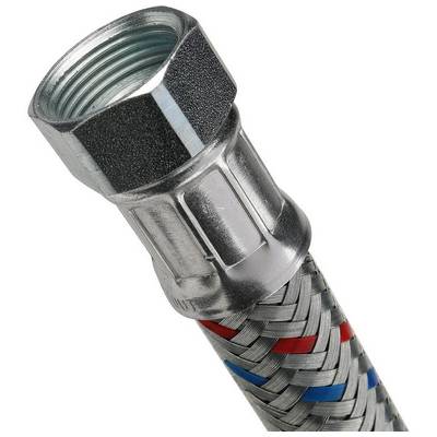 Гибкая подводка для воды 3/4" гайка-штуцер L=0,3 м сталь нержавеющая Stout SHF-0203-182020