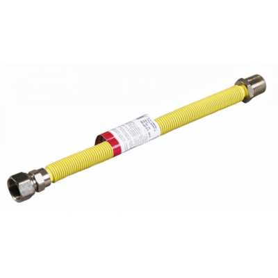 Подводка растягивающаяся 1/2" для газа гайка-штуцер 0,5-1 м Зубр 51007-G/S-050-100