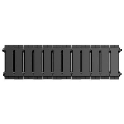 Радиатор отопления Royal Thermo PianoForte 200 Noir Sable (Чёрный) 10 секций биметаллический боковое подключение НС-1346001