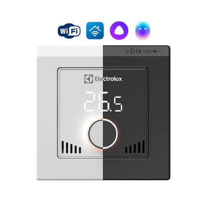Терморегулятор Electrolux ETS-16W с дополнительной чёрной панелью (управление Wi-Fi) НС-1432045