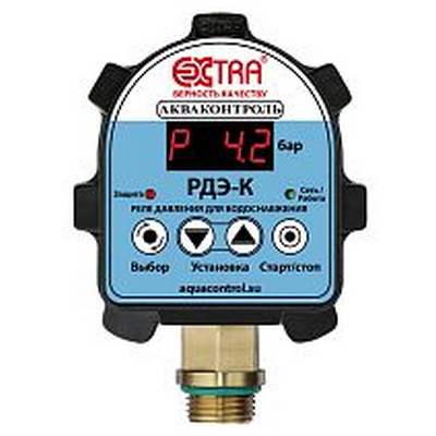 Реле давления электронное РДЭ-К 2,2 кВт-5% НАР 1/2" с паролем Extra Акваконтроль 1507160000