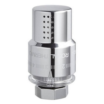 Головка термостатическая (термоголовка) M30х1,5 жидкостная Хром Royal Thermo Design RTO 07.0010