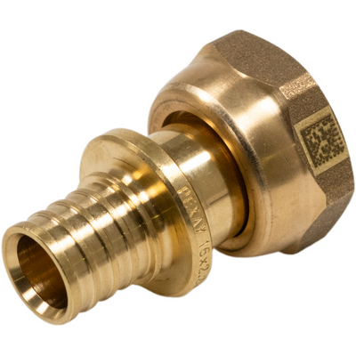 Переходник с накидной гайкой для труб из сшитого полиэтилена Рехау Rautitan MX DZR латунь