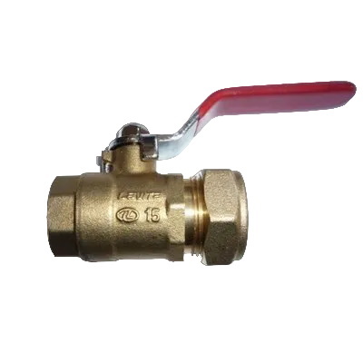 Кран шаровой для гофрированной трубы с внутренней резьбой Lavita