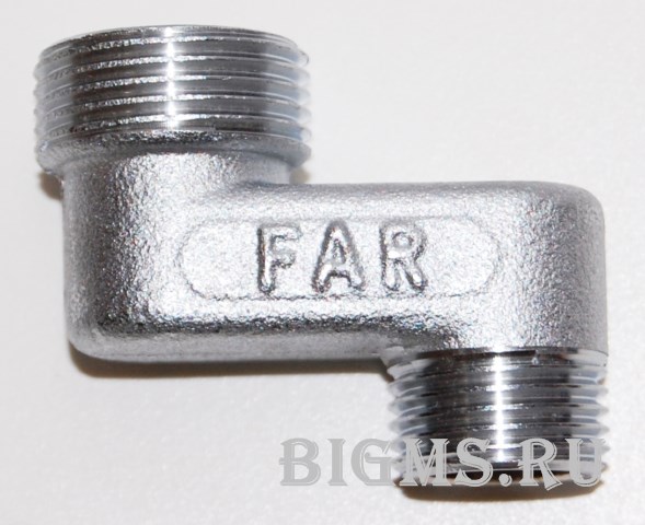 Эксцентрик латунный наружная/наружная резьба хром FAR