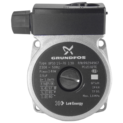 Двигатель циркуляционного насоса Grundfos UPS 15-70 130W (против часовой стрелки) (7826458)