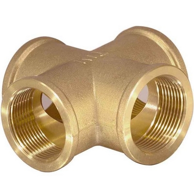 Крестовина латунная внутренняя резьба Tim