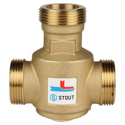 Антиконденсационный смесительный клапан НАР 1 1/4" Kvs=9 м³/час Stout SVM-0030
