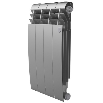 Радиаторы Royal Thermo BiLiner 500 Silver Satin биметаллический, серебристый боковое подключение